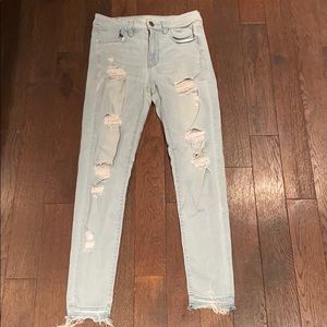 American eagle super super stretchy jeans, size 4